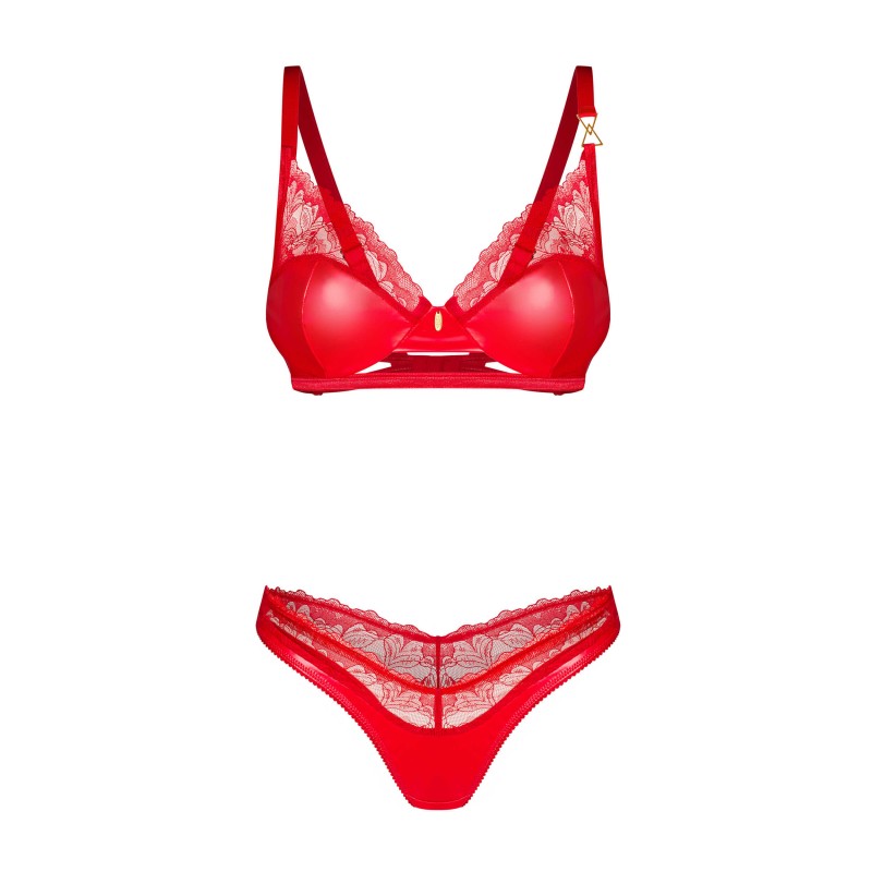 Aliosa 2-pcs lingerie set Red