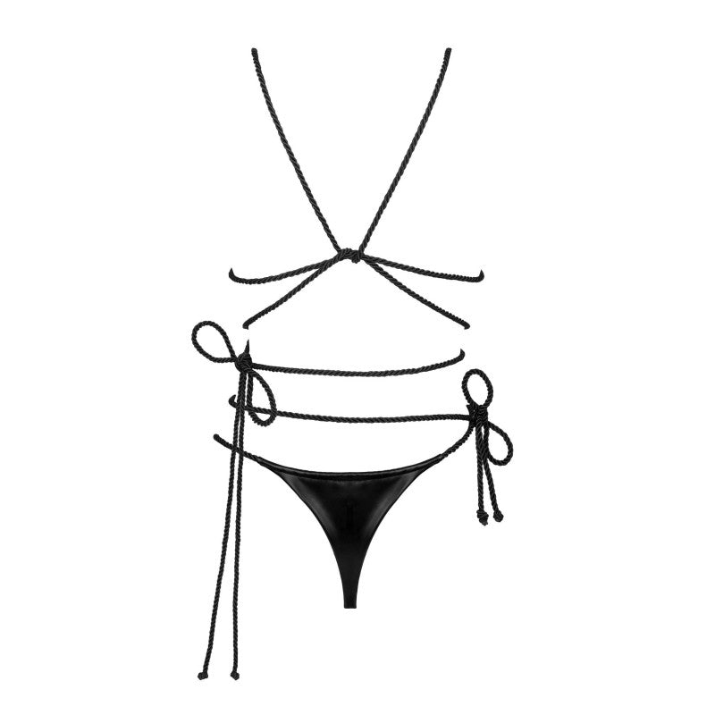 Cordellis set - Black wetlook