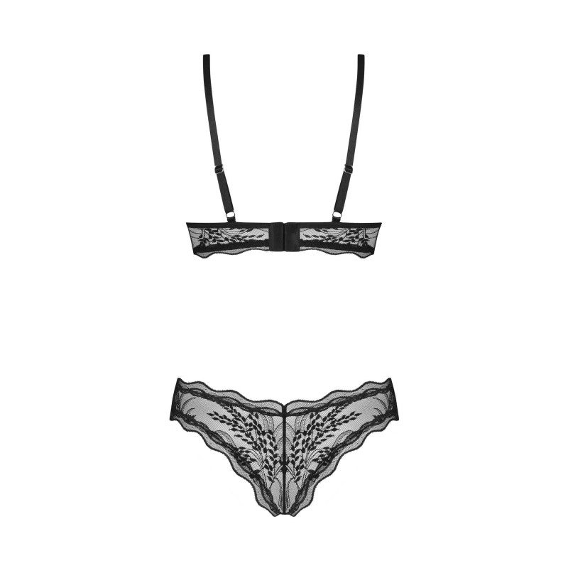 Perisia 2 pieces lingerie set - Black
