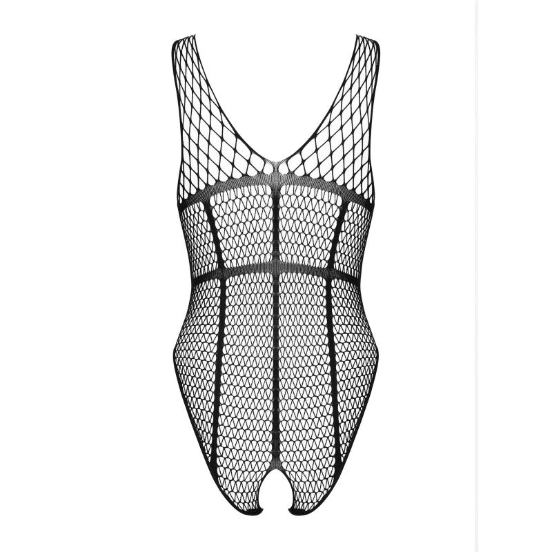 B117 Crotchless Teddy - Black