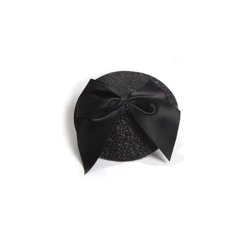 Burlesque Nipples satin bow - Black