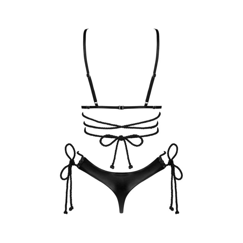 Cordellis open set - Black wetlook