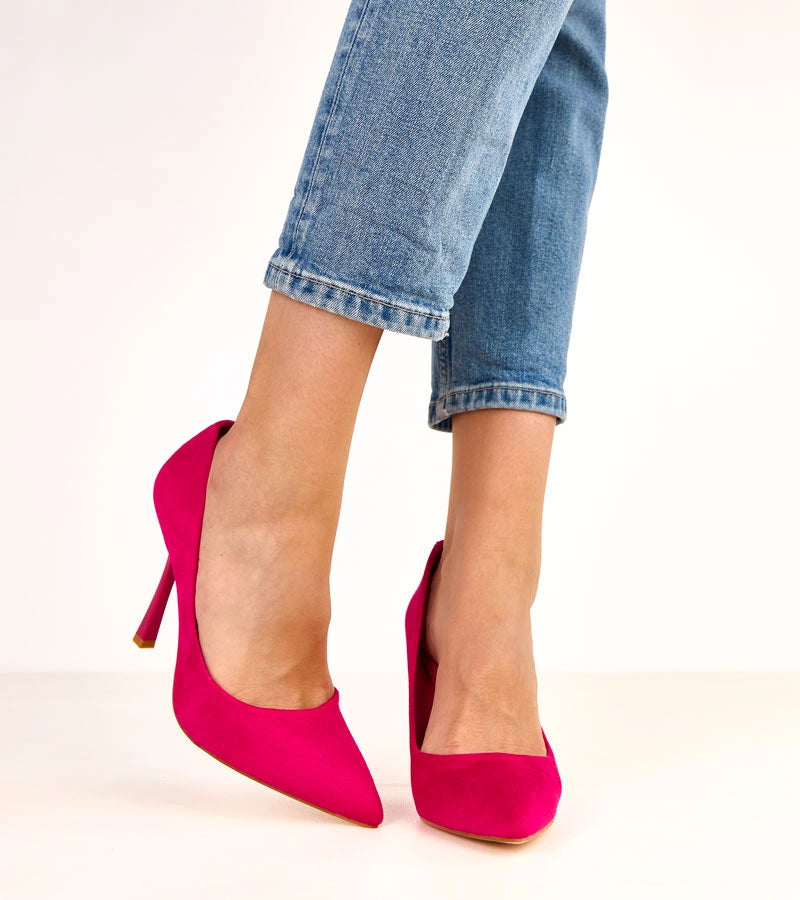 Pink eco-suede Alexa needles