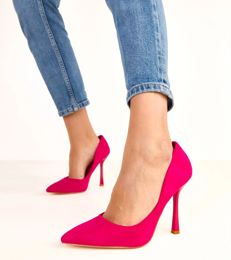 Pink eco-suede Alexa needles