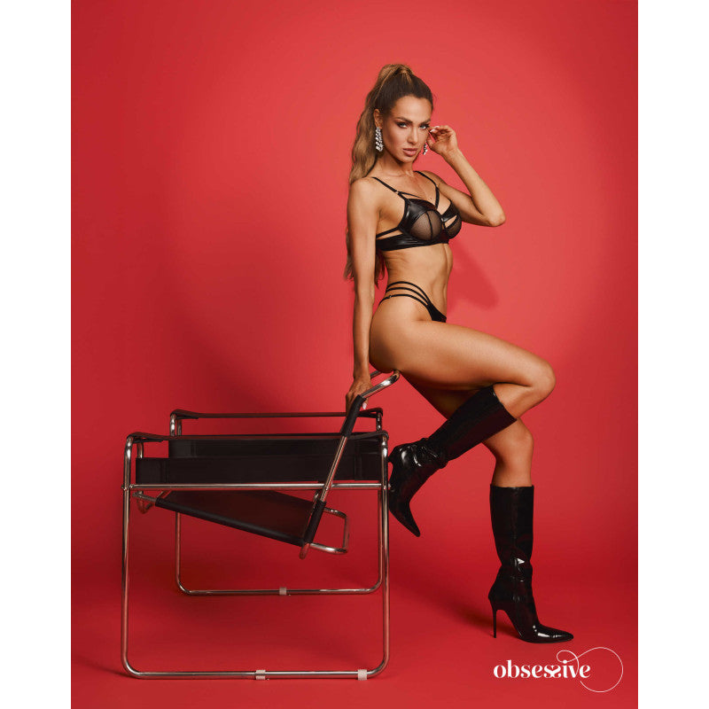 Dominna 2 pieces lingerie set - Black