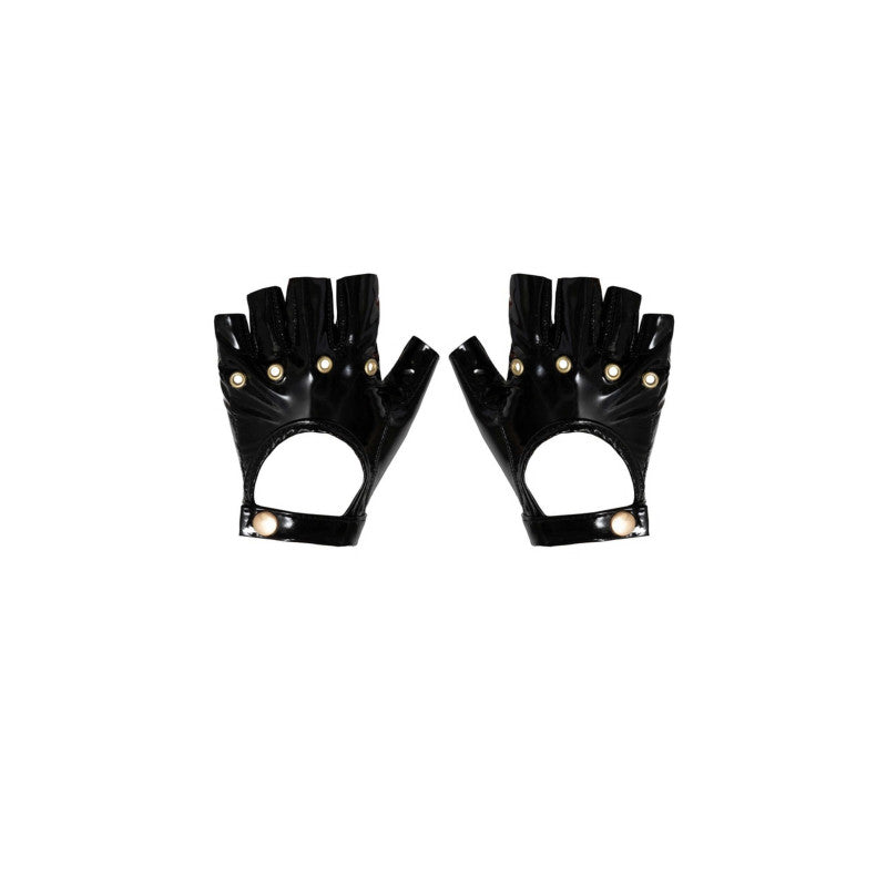 F263 PVC fingerless gloves