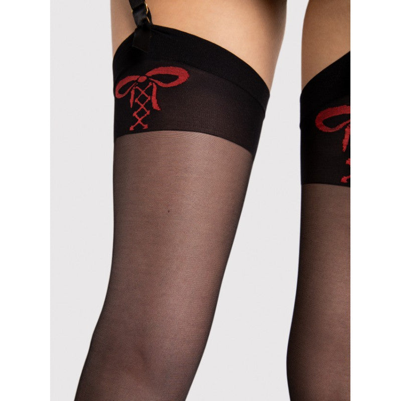 Incontra Stockings - Black and Red