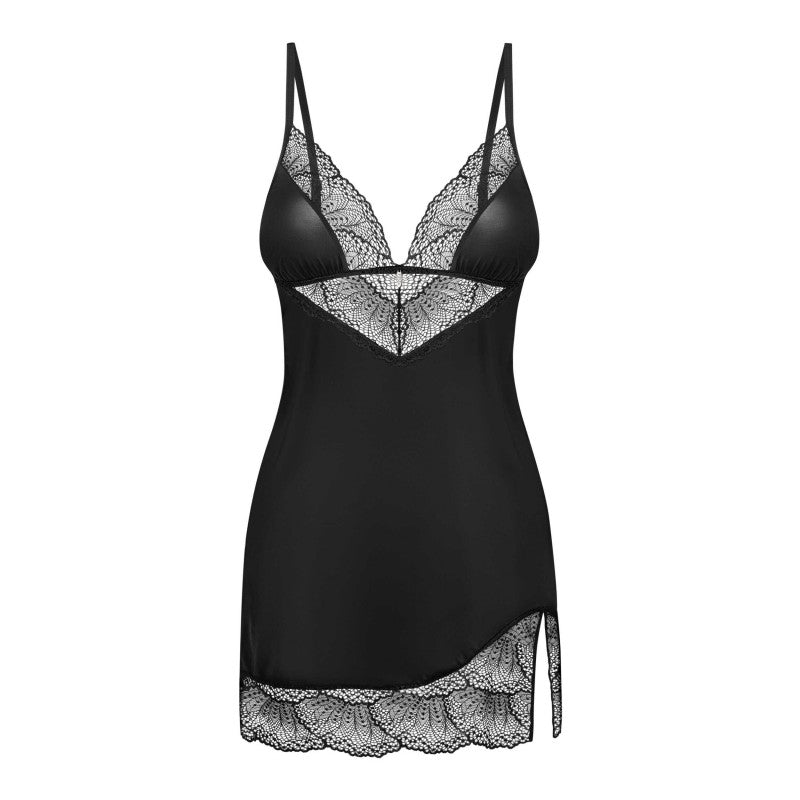 Lobellis chemise and thong - Black