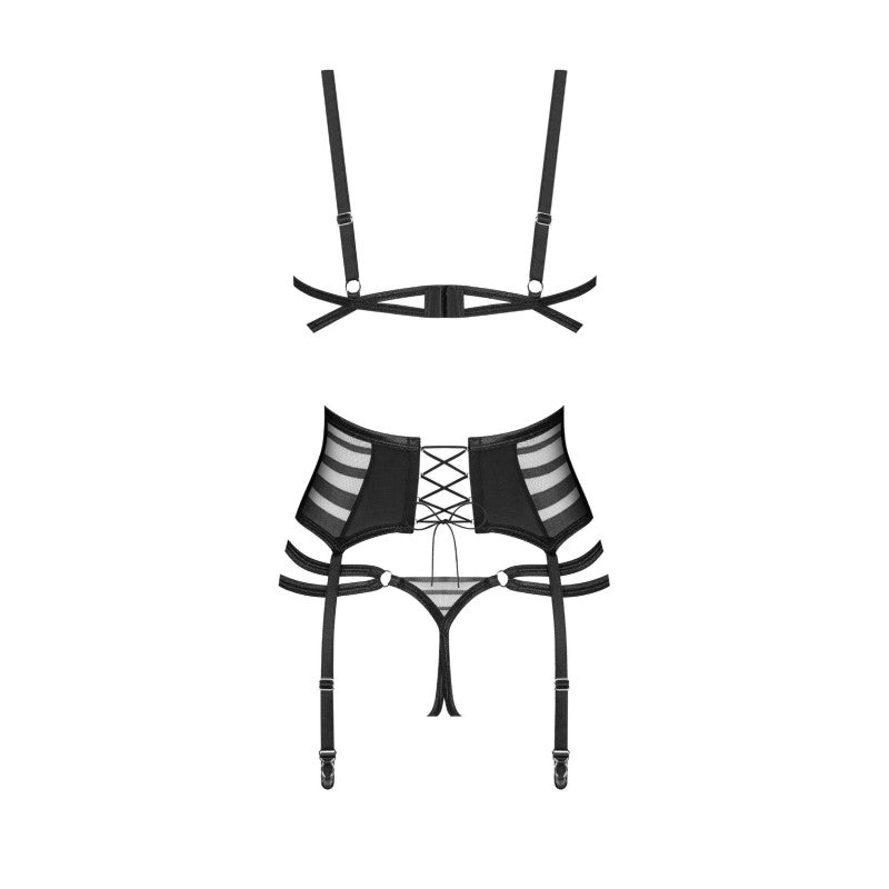 Lune Bellis 3 pieces open set set - Black