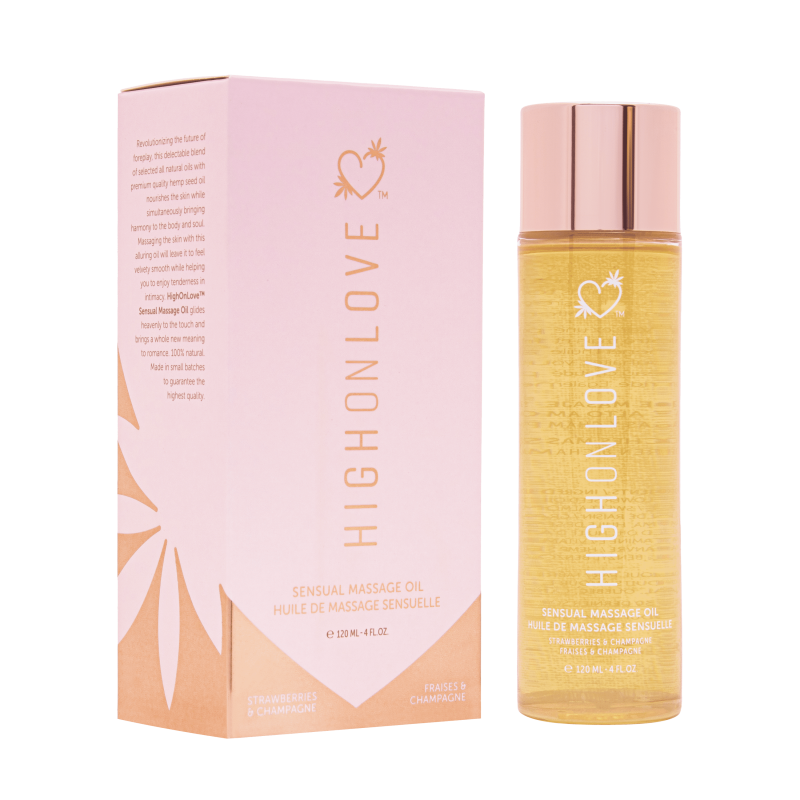 Luxurious massage oil Strawberries and Champagne 120 ml