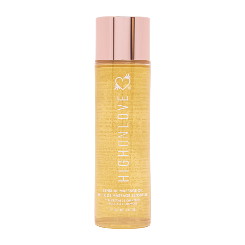 Luxurious massage oil Strawberries and Champagne 120 ml