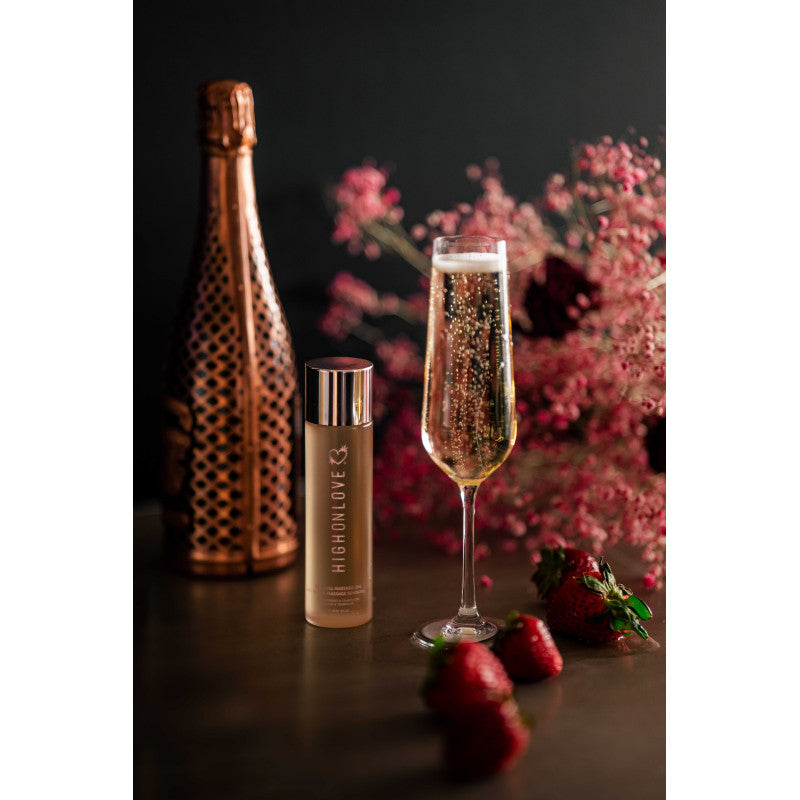 Luxurious massage oil Strawberries and Champagne 120 ml