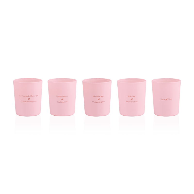 Mini massage candles set with hempseed oil