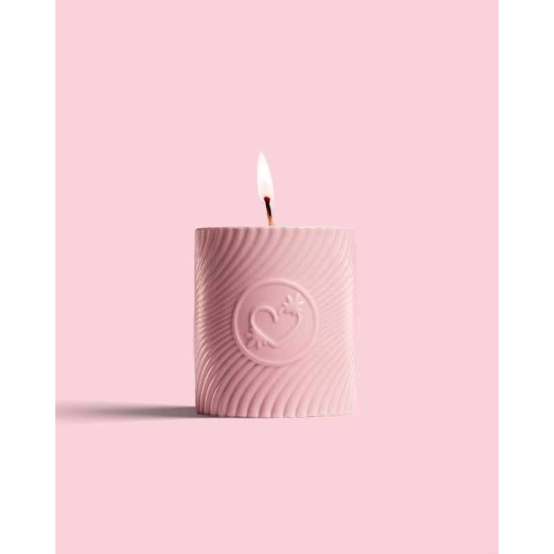 Pink massage candle 220 ml - Litchi martini