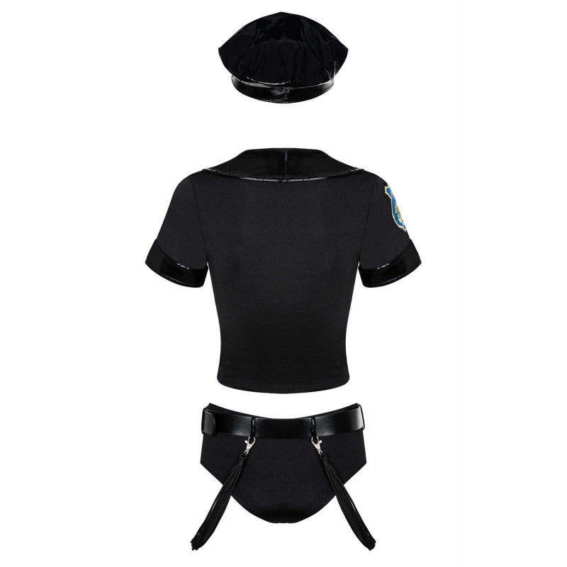 Policewoman 6 pieces Costume - Black