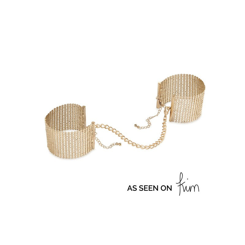 Gold Handcuffs Desir Metallique