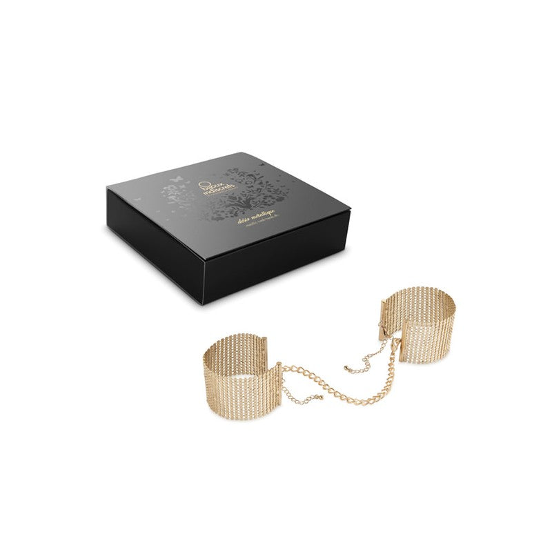 Gold Handcuffs Desir Metallique