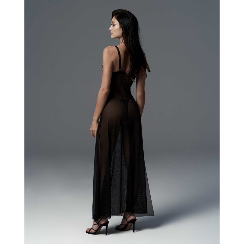 Vila Blanes longue chemise - Black