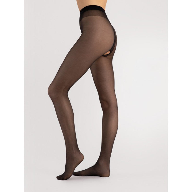 Ouvert crotchless Tights 20 DEN - Black